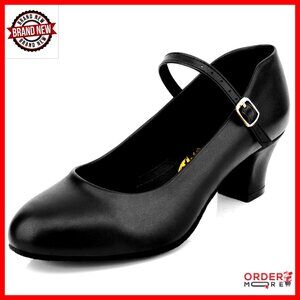 Non-Slip Latin Salsa Dance Heels Ballroom Character Shoes Prom Pumps